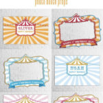 Carnival Photo Booth Props, Carnival Theme Birthday, Baby Shower within Free Printable Carnival Photo Booth Props Printable