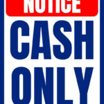 Cash Only Sign Printable - Printable Party Favors inside FREE Printable Cash Only Sign Printable