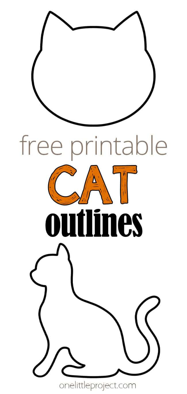 Cat Outline | Free, Printable Cat Template Shapes regarding Free Printable Cat Face Template
