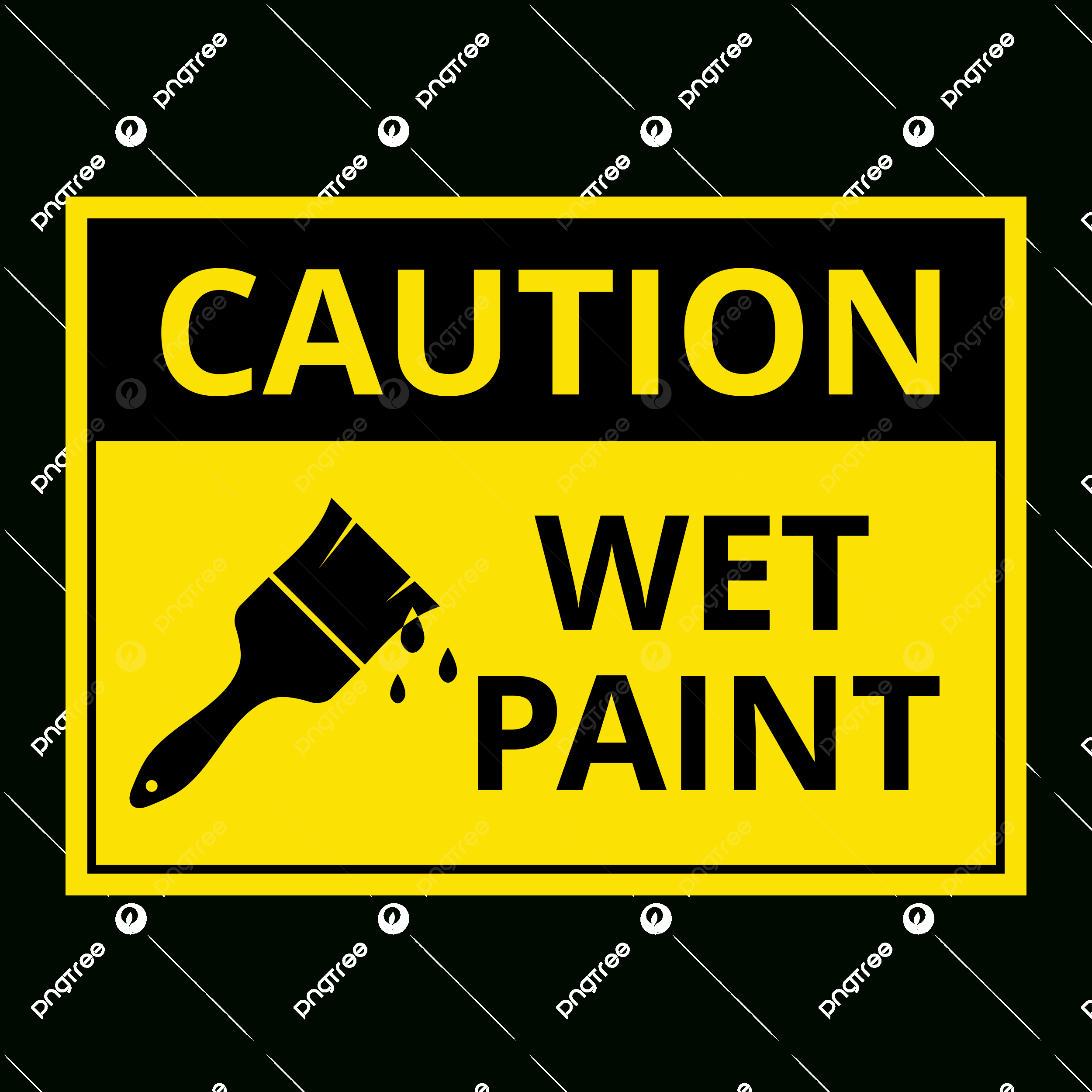 Caution Wet Paint Sign Vector, Caution Wet Paint Sign, Caution Wet inside Free Printable Caution Wet Paint Signs