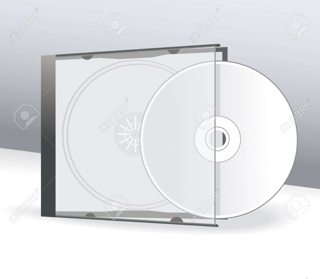 Cd Cover Design With 3D Presentation Template Royalty Free Svg throughout Free Printable Cd Cover Template