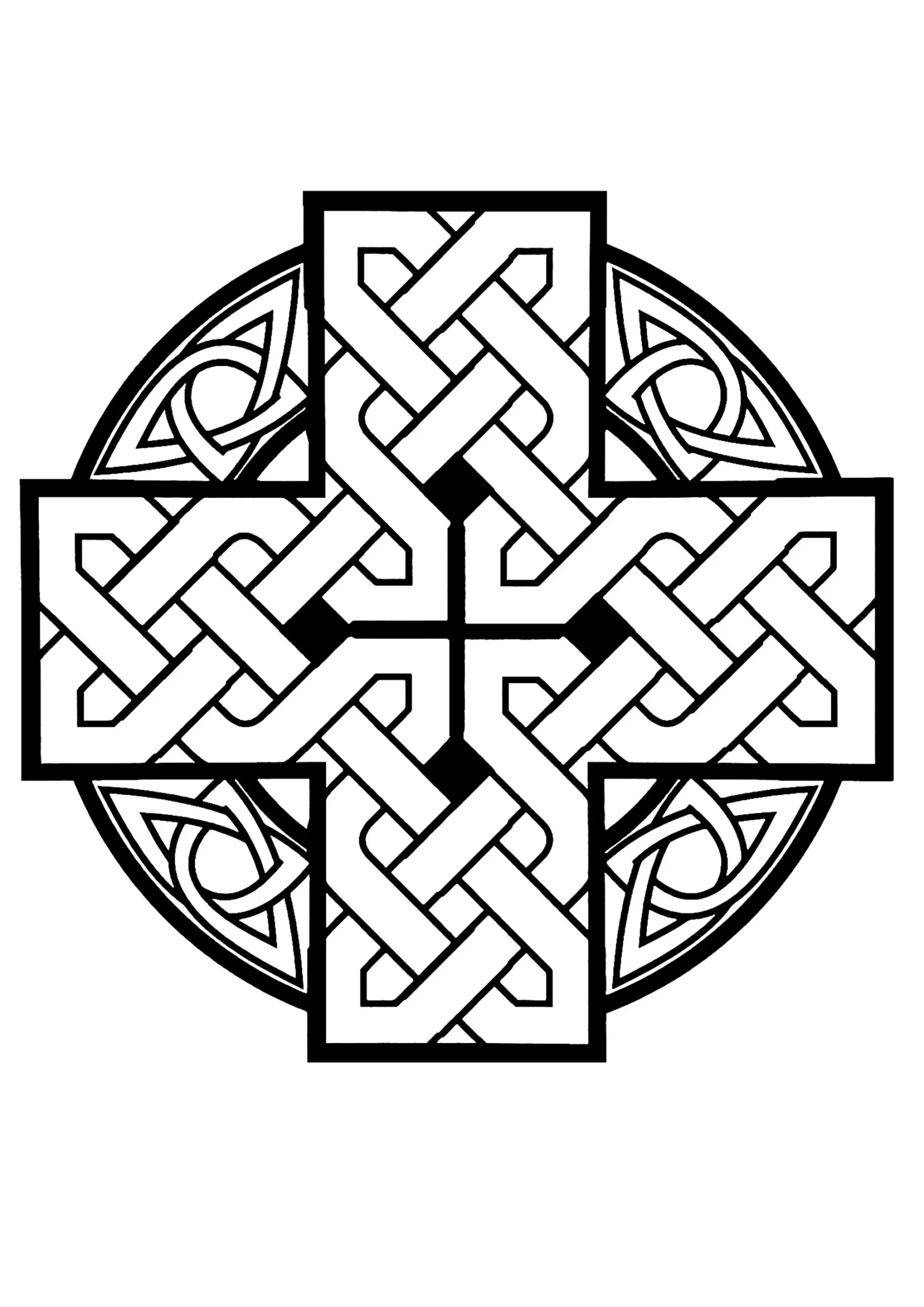 Celtic Knot - Celtic Art Coloring Pages with Free Printable Celtic Knot Patterns