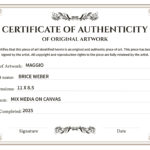 Certificate Of Authenticity Free Google Docs Template - Gdoc.io throughout Free Printable Certificate Of Authenticity Template