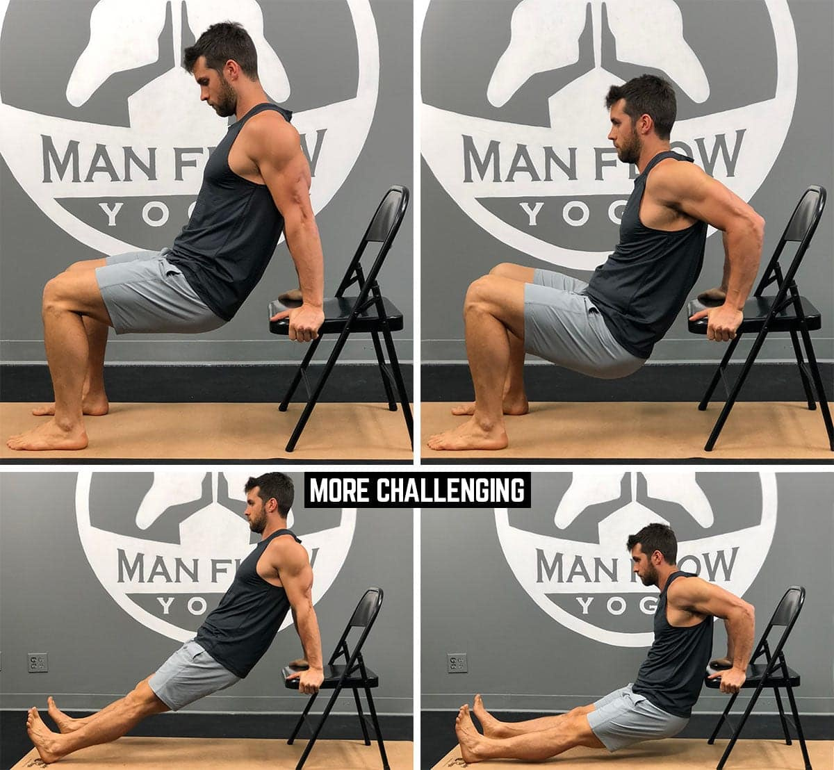 Challenging Chair Yoga Exercises - Man Flow Yoga intended for FREE Printable Chair Exercises For Men