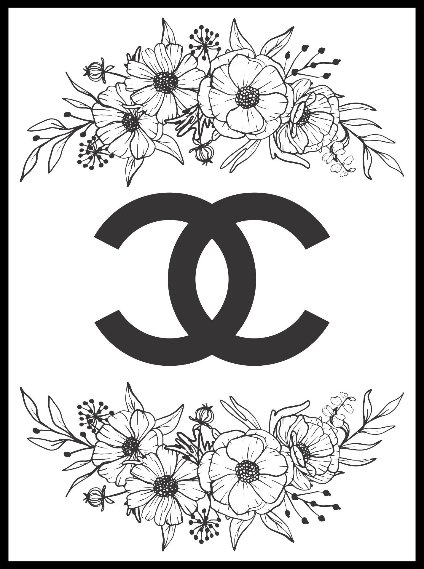 Chanel Printable Wall Art inside FREE Printable Chanel Wall Art