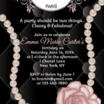 Chanel Themed Party Invitations - Mickey Mouse Invitations Templates with FREE Printable Chanel Invitation Template