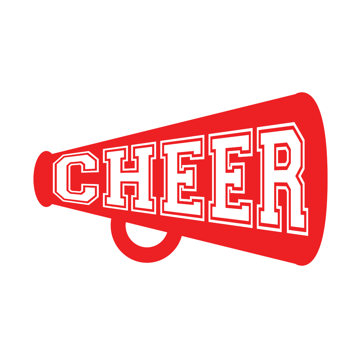 Cheer Megaphone for FREE Printable Cheer Megaphone Template