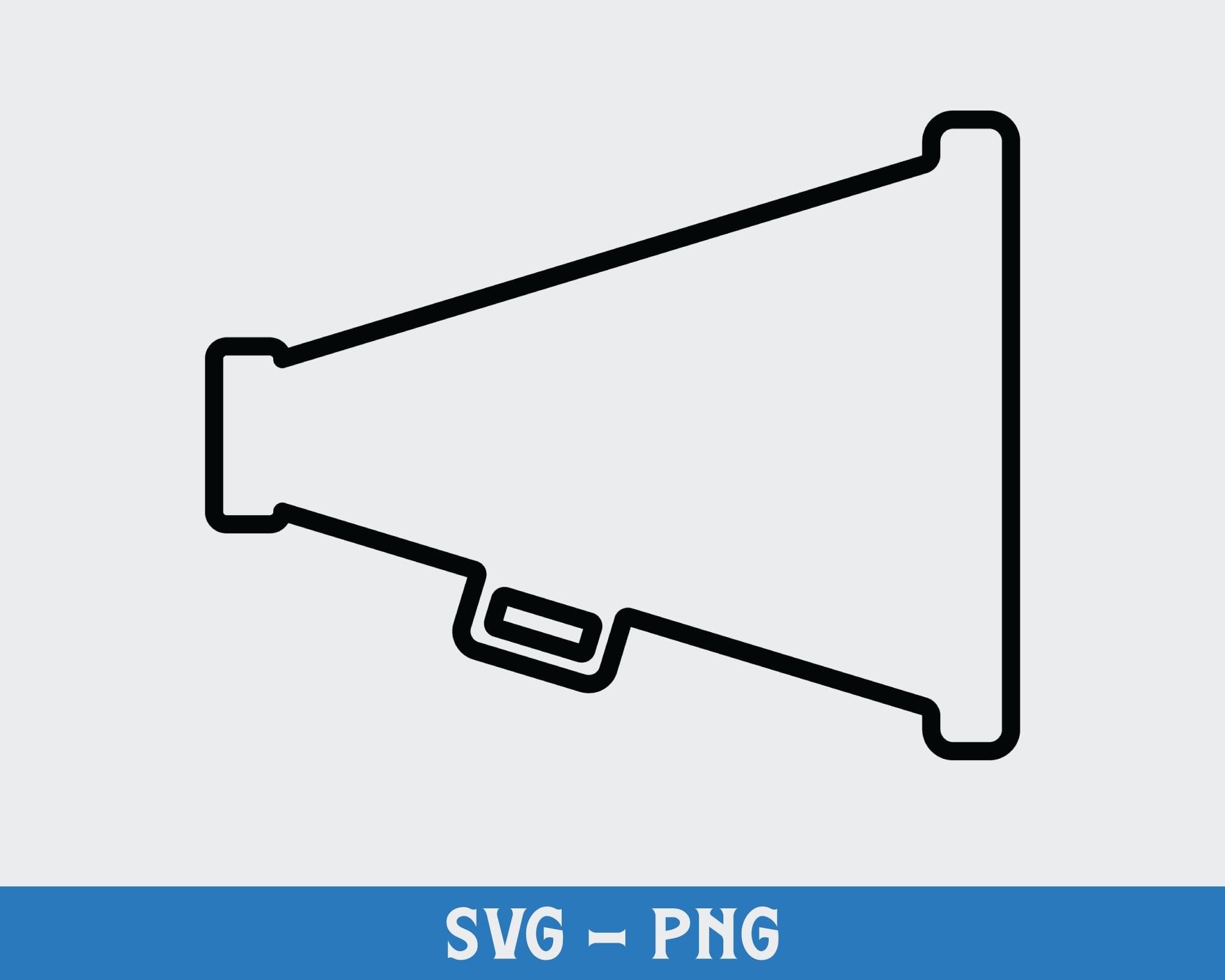 Cheer Megaphone Svg, Digital Download, Cheerleading Svg intended for Free Printable Cheer Megaphone Template