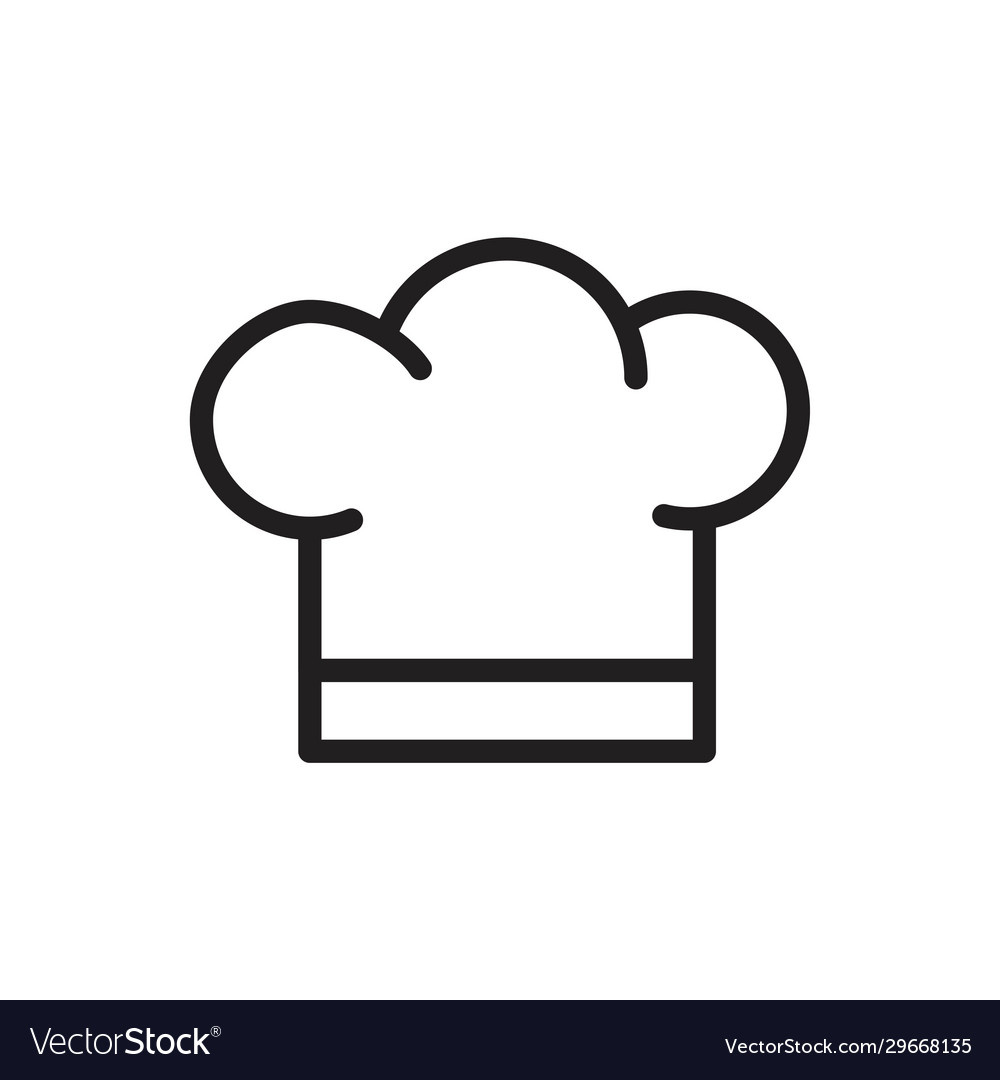 Chef Hat Icon Template Black Color Editable Vector Image throughout Free Printable Chef Hat Template Printable