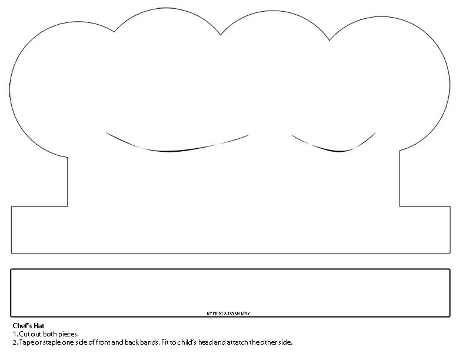 Chef Hat Template Free Printable - Shop On Pinterest for FREE Printable Chef Hat Template