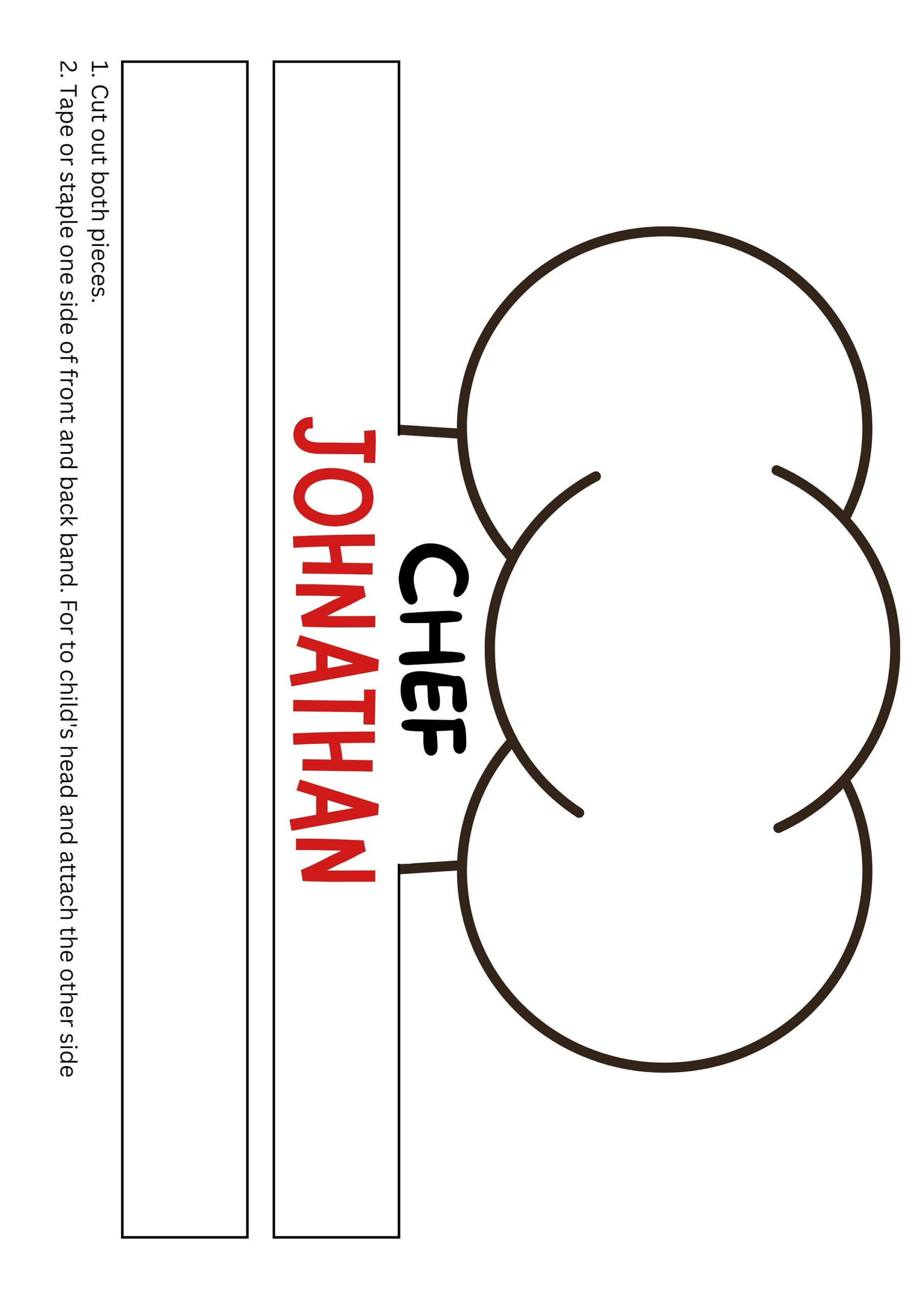 Chef Hat Template Free Printable - Shop On Pinterest with Free Printable Chef Hat Pattern