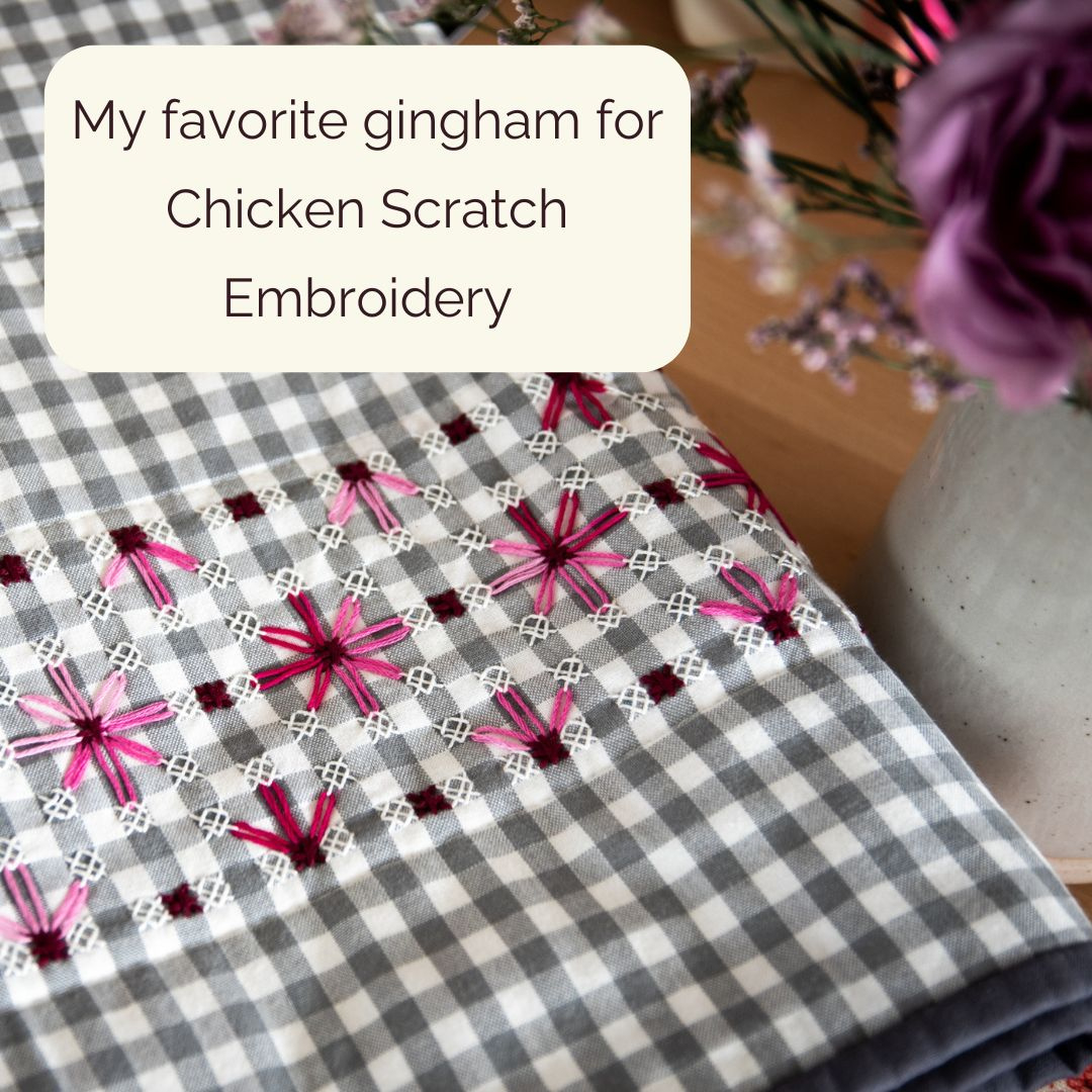 Chicken Scratch Embroidery 101: My Preferred Gingham Fabric - Wise within FREE Printable Chicken Scratch Patterns