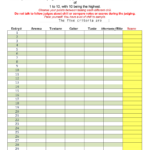 Chili Cook Off Judging Sheet - Printable Blank Pdf Online inside Free Printable Chili Judging Sheet