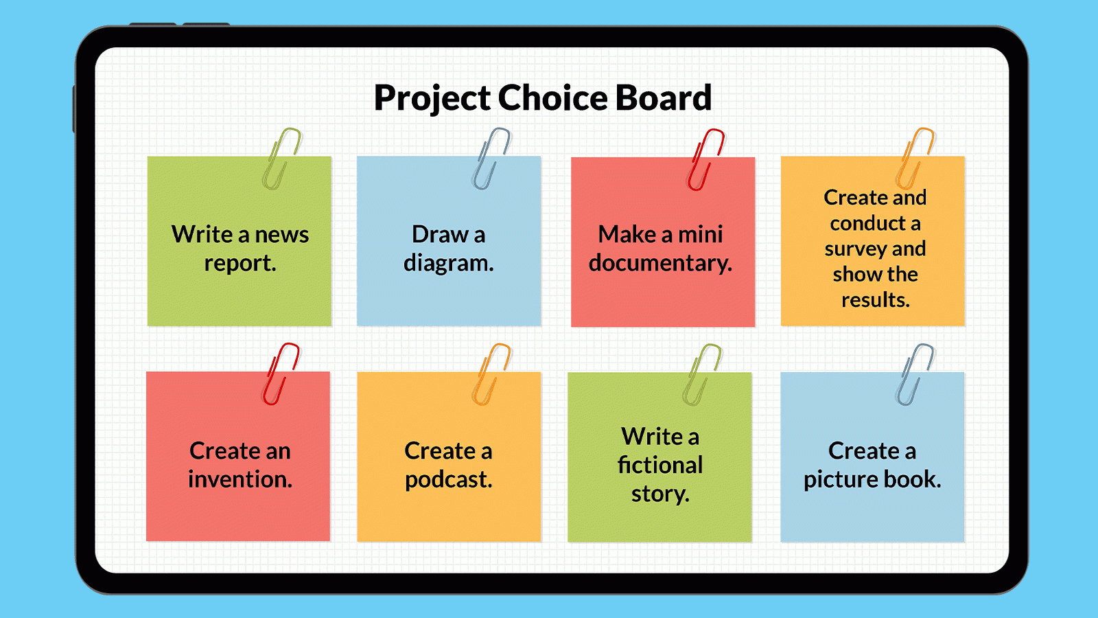 Choice Board Templates (Free Printable Bundle) regarding FREE Printable Choice Board Template FREE