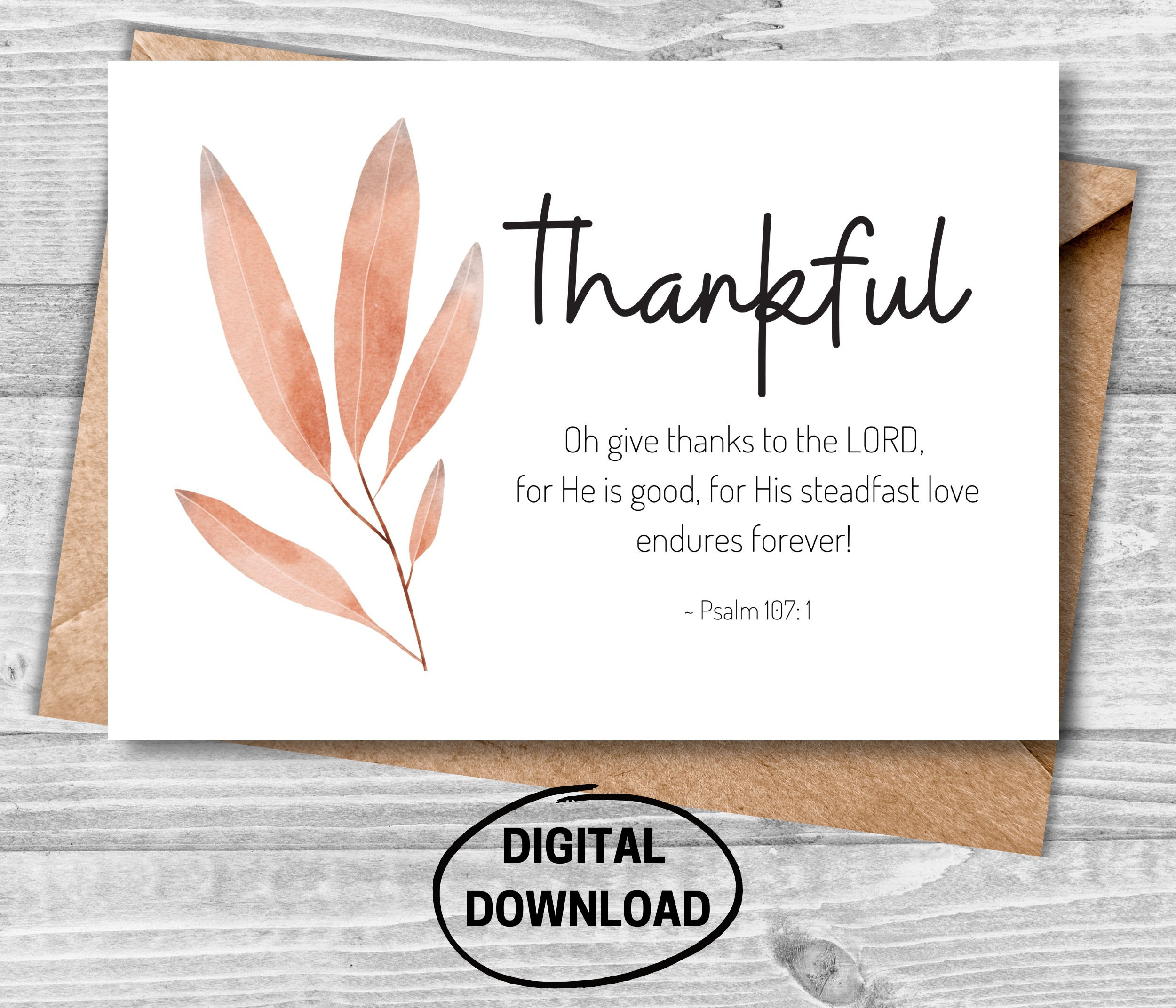 Christian Thank You Card, Religious Thank You Card, Thank You for Free Printable Christian Thank You Cards