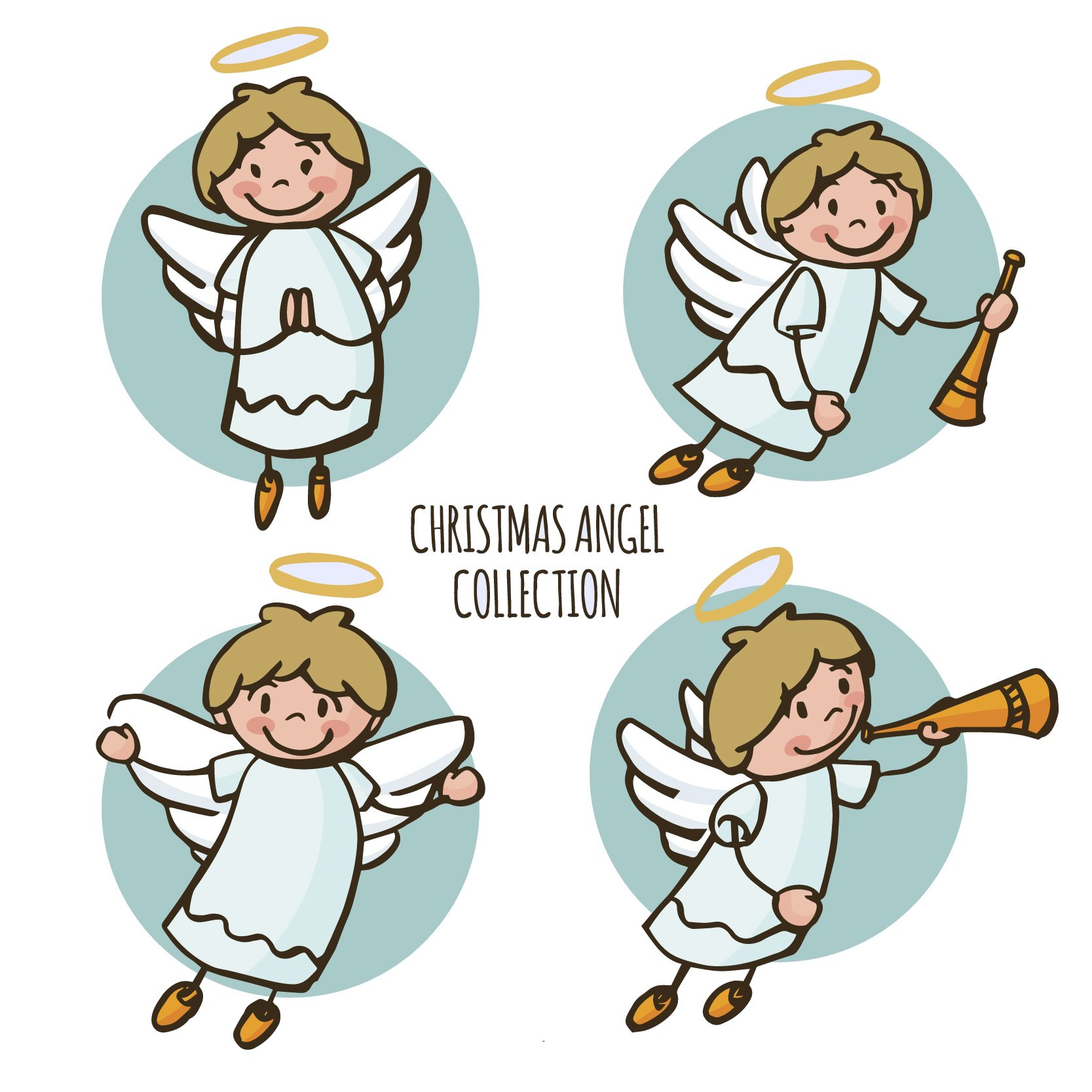 Christmas Angel Coloring Pages intended for Free Printable Christmas Angel Pictures