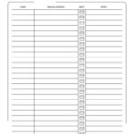 Christmas Card List Templates - 12 Free Pages | Printabulls pertaining to Free Printable Christmas Card Address List