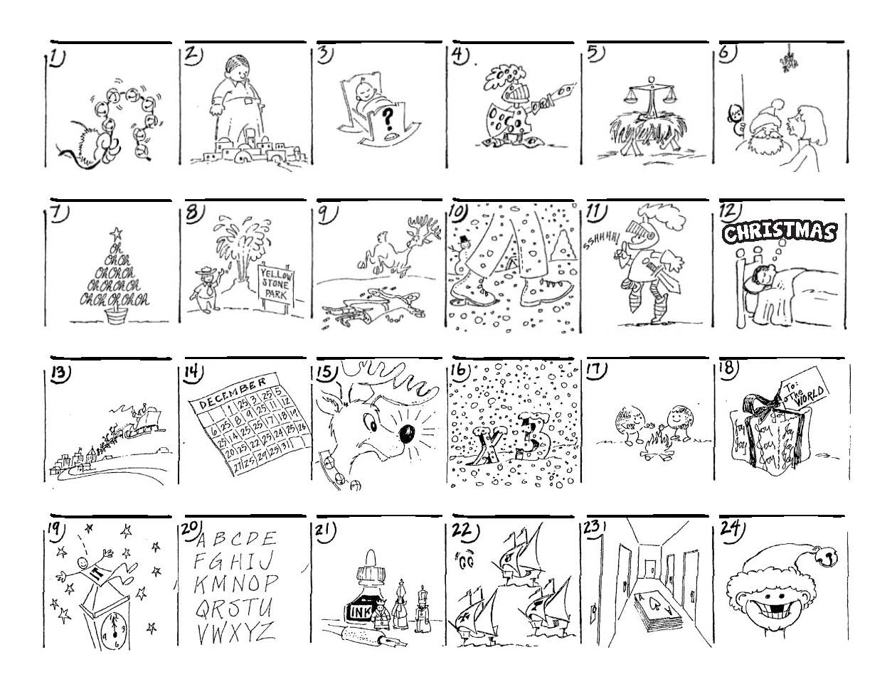Christmas Carol Puzzles – The Button-Down Mind pertaining to Free Printable Christmas Brain Teasers