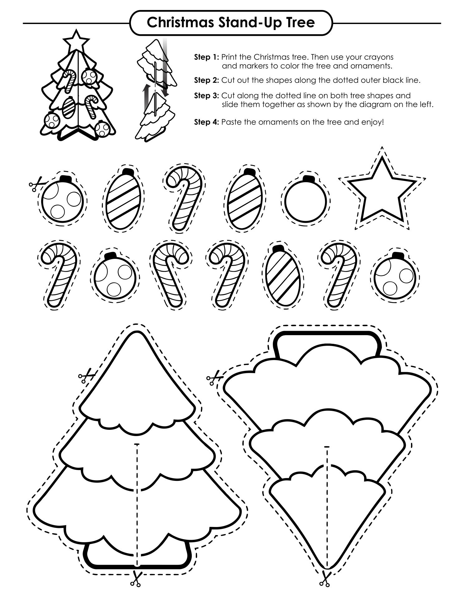 Christmas Crafts - 15 Free Pdf Printables | Printablee | Christmas within Free Printable Christmas Crafts For Kindergarten