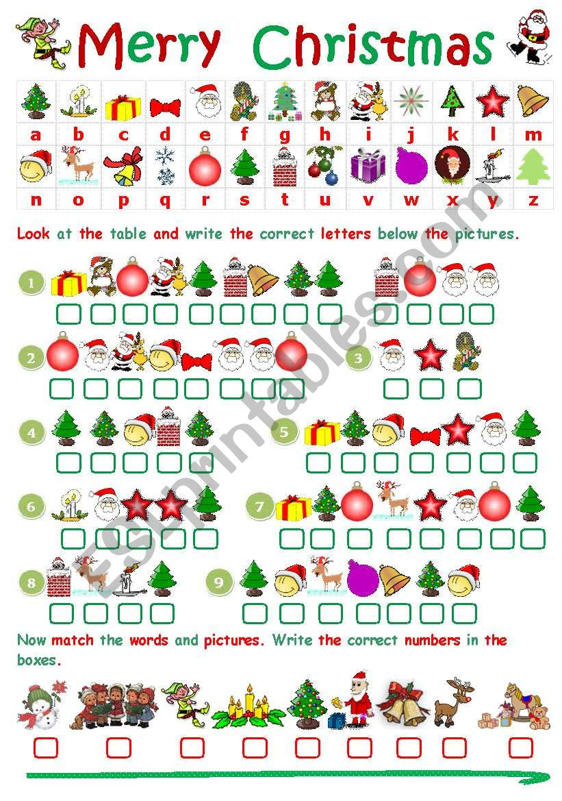 Christmas Cryptogram - Esl Worksheetjecika intended for Free Printable Christmas Cryptogram Worksheets