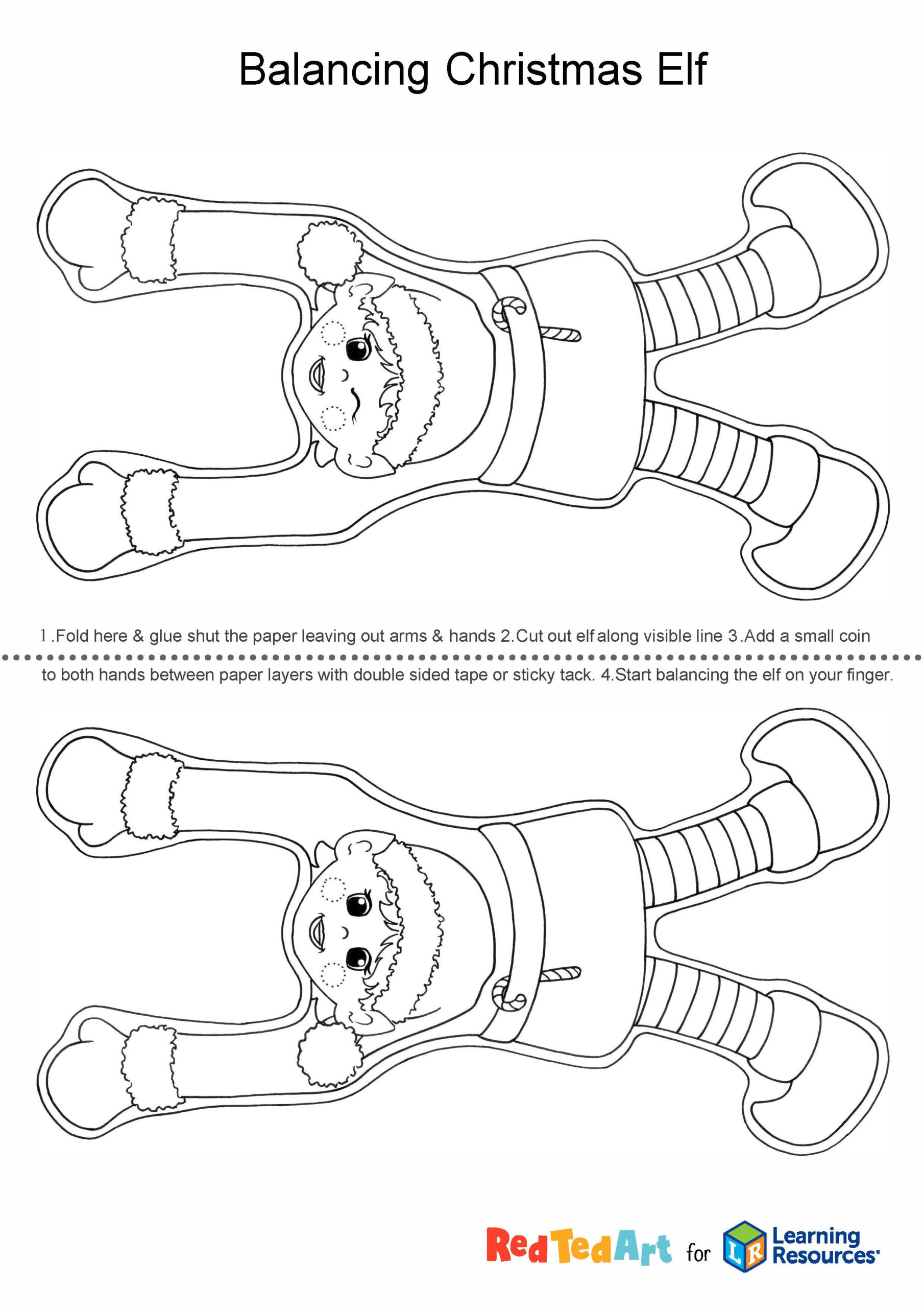 Christmas Elf Craft For Kids | Learning Resources Uk for FREE Printable Christmas Crafts For Kindergarten