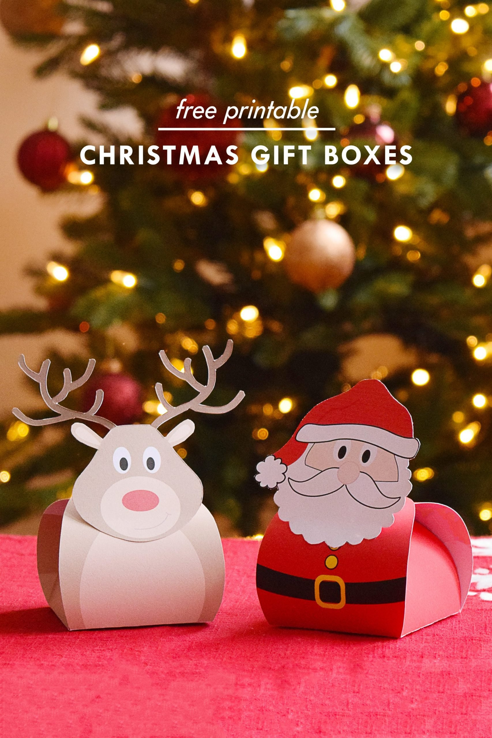 Christmas Gift Boxes (+ A Free Printable For You!) within FREE Printable Christmas Gift Boxes
