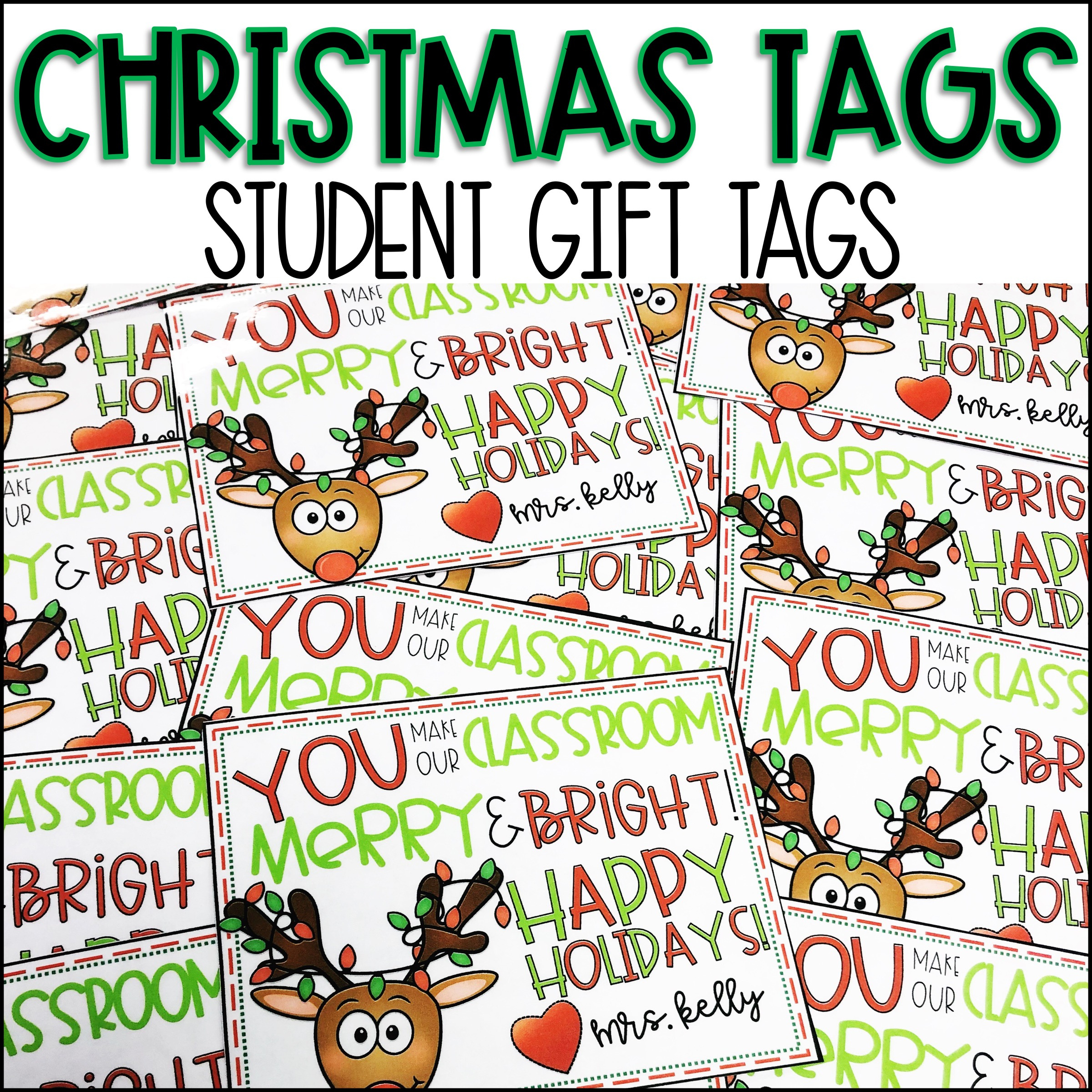 Christmas Gift Tags To Students | Madeteachers in Free Printable Christmas Gift Tags For Students