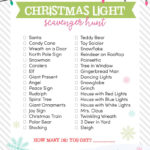 Christmas Light Scavenger Hunt pertaining to Free Printable Christmas Light Scavenger Hunt Printable