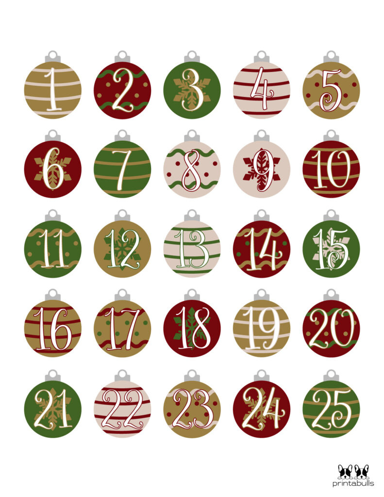 Christmas Numbers | Printabulls regarding FREE Printable Christmas Numbers 1-50