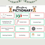 Christmas Pictionary Game For Families-Free Printable - Fox Farm Home pertaining to Free Printable Christmas Pictionary Cards