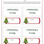 Christmas Place Cards Printables - Diy Templates regarding FREE Printable Christmas Place Card Template