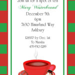 Christmas Tea Party Invitations 2022 in FREE Printable Christmas Tea Party Invitation