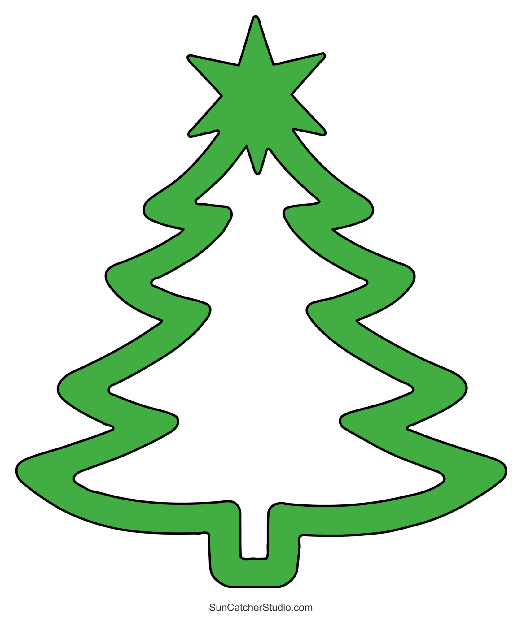 Christmas Tree Templates And Stencils (Free Printable Patterns with regard to Free Printable Christmas Stencil Templates