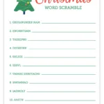 Christmas Word Scramble | Free Printable Christmas Activities within Free Printable Christmas Word Games For Adults