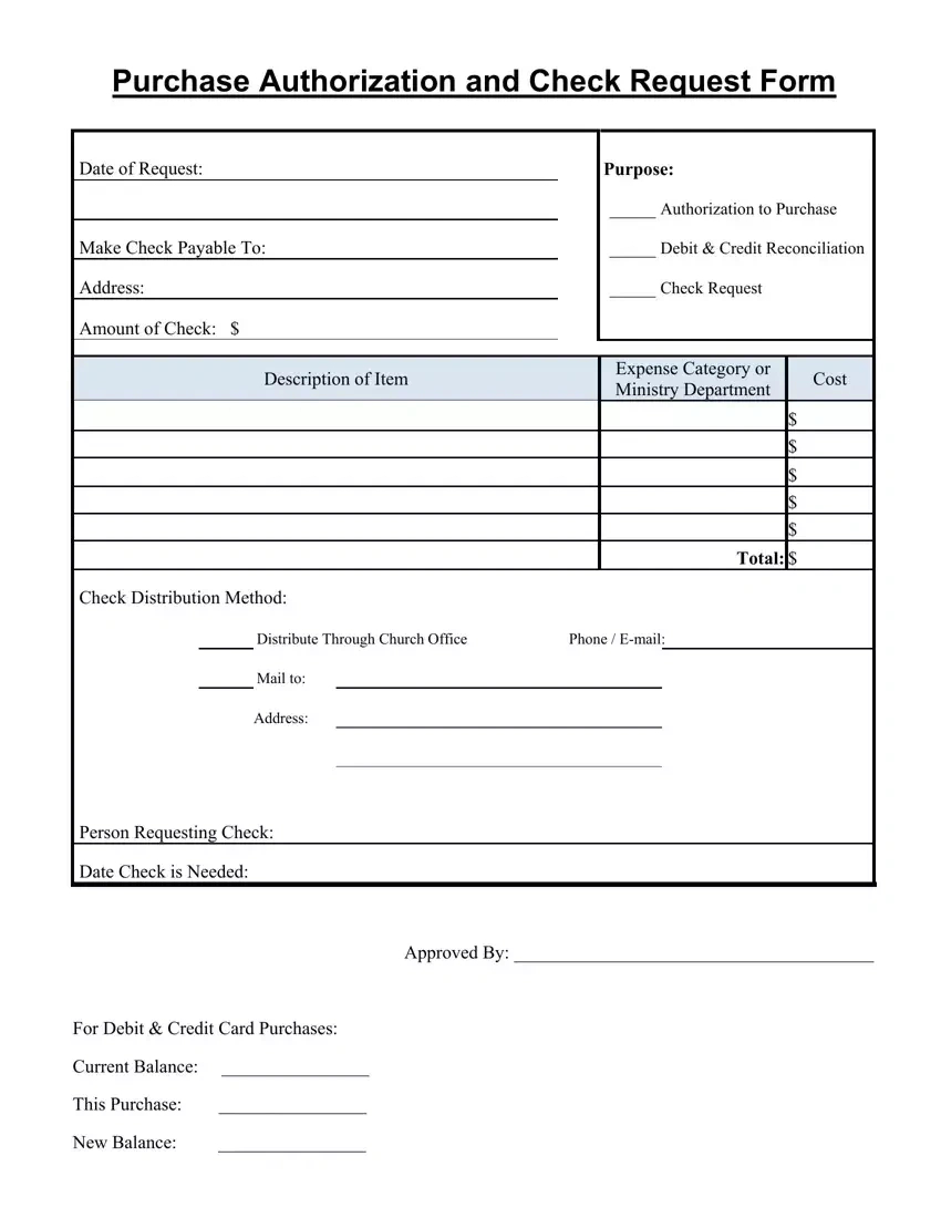 Church Financial Expense Form ≡ Fill Out Printable Pdf Forms Online with Free Printable Church Financial Forms