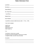Church Visitor Form ≡ Fill Out Printable Pdf Forms Online with regard to FREE Printable Church Visitor Cards