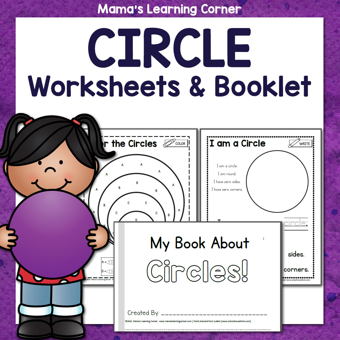 Circle Worksheets And Booklet - Mamas Learning Corner intended for Free Printable Circles Curriculum Worksheets