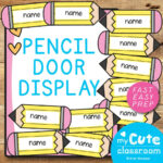Classroom Door Decorations And Displays To Make Creating A Cute throughout Free Printable Classroom Door Decorations