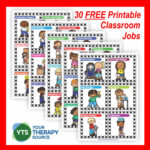 Classroom Job Ideas - Your Therapy Source with regard to Free Printable Classroom Job Signs