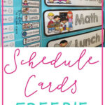 Classroom Schedule Cards Freebie with regard to FREE Printable Classroom Schedule Cards