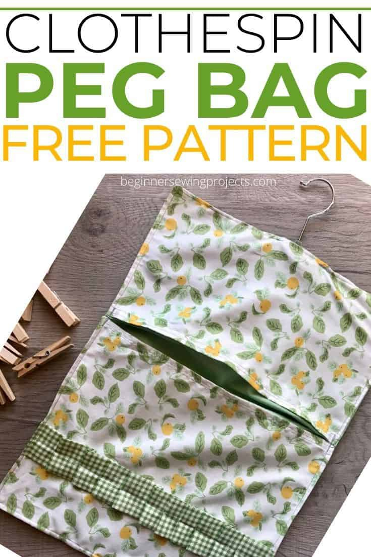 Clothespin Bag (Or Peg Bag) – Beginner Sewing Projects with regard to FREE Printable Clothespin Bag Pattern