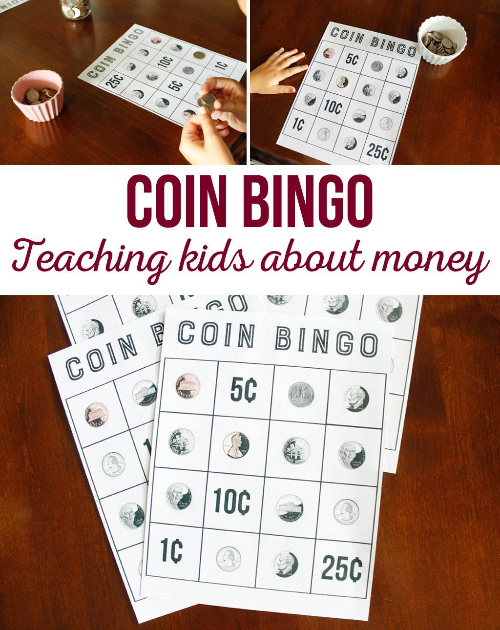 Coin Bingo Free Printable - The Crafting Chicks for FREE Printable Coin Bingo Printable