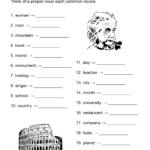 Common And Proper Nouns Worksheet - All Esl within FREE Printable Common and Proper Noun Worksheets
