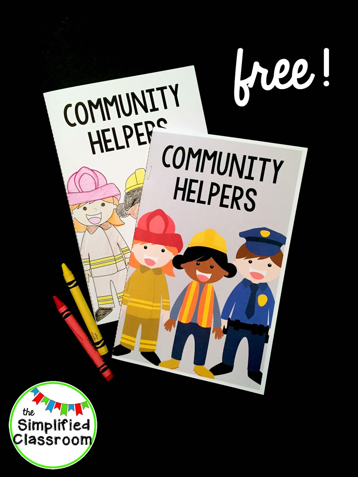 Community Helpers Easy Reader Freebie! - The Simplified Classroom inside FREE Printable Community Helper Books