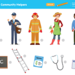 Community Helpers Worksheet - Match - Super Simple pertaining to FREE Printable Community Helpers Matching Worksheet