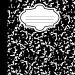 Composition Book | Notebook Cover Template Design | Pdf, Png And within Free Printable Composition Notebook Cover Template