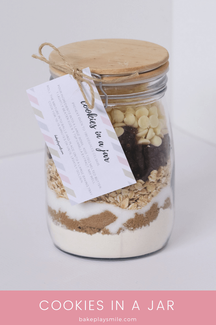 Cookies In A Jar | Homemade Gift With Free Printable Gift Tag with FREE Printable Cookie Jar Labels
