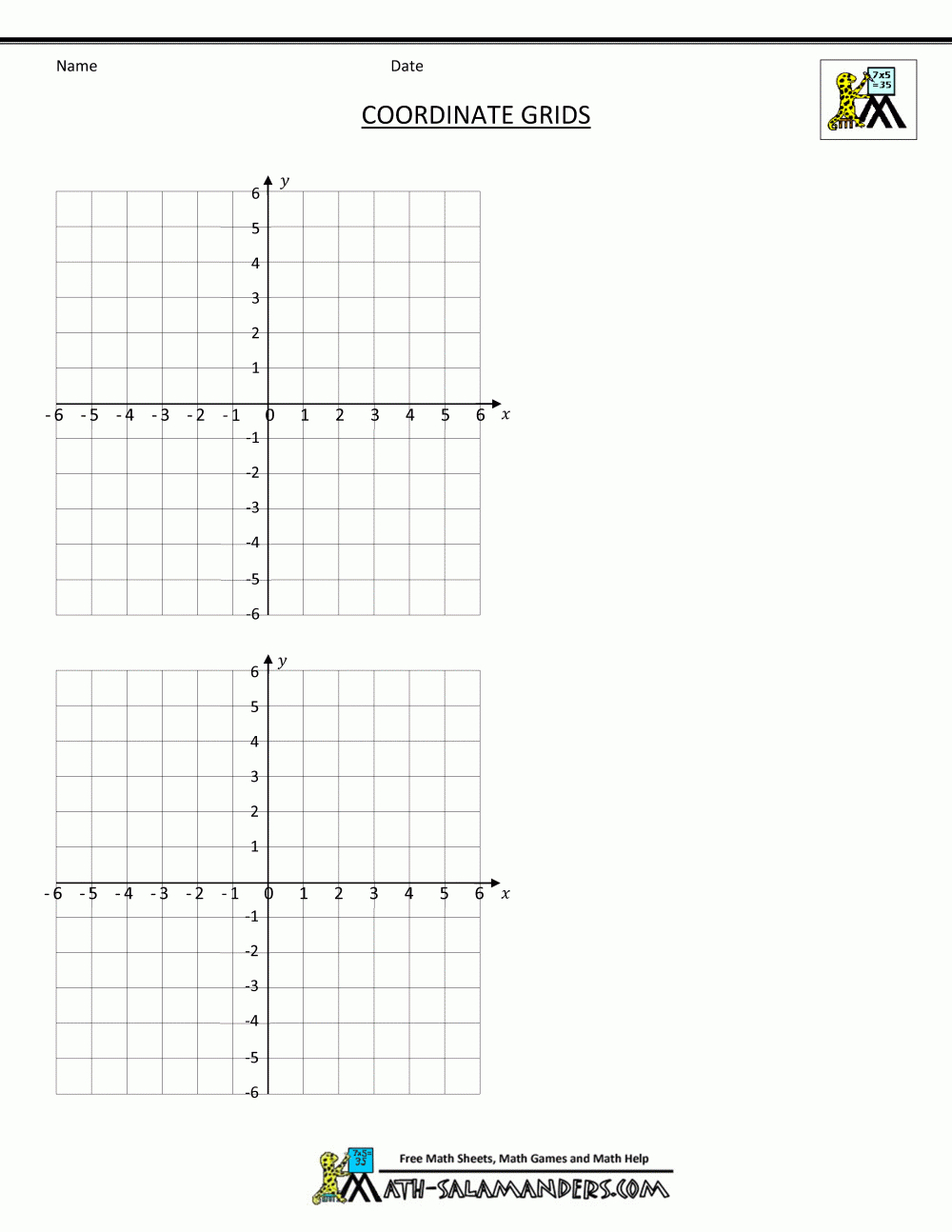 Coordinate Plane Grid regarding Free Printable Cartesian Plane Graph Paper