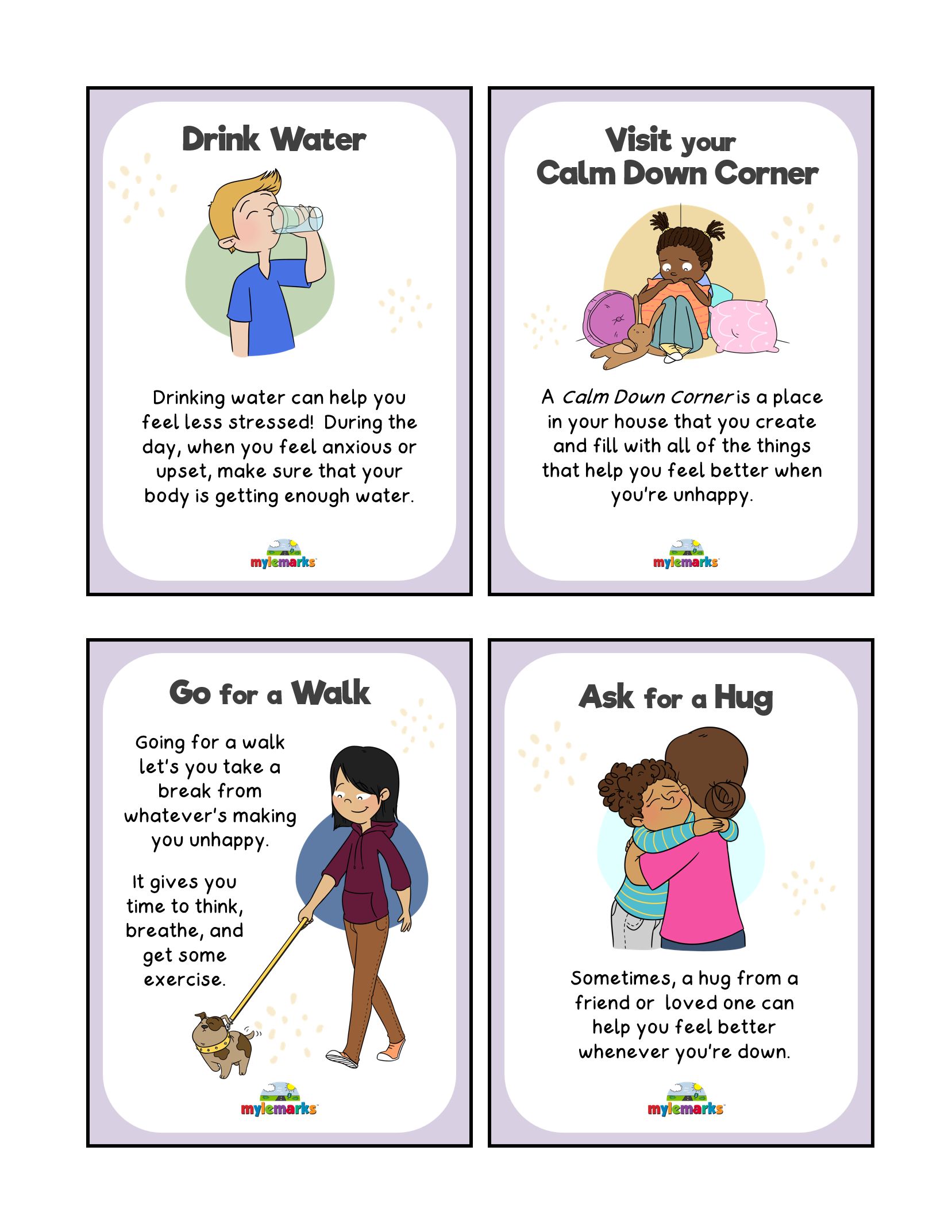 Coping Skills Cards (+Poster) (Printable) with Free Printable Coping Skills Cards