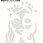 Corpse Bride Pumpkin Stencil inside FREE Printable Corpse Bride Pumpkin Stencil